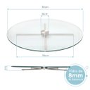 Ver imagem 2 de Centro De Mesa Giratório de Vidro e Inox304 Evolution 90cm
