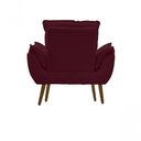 Ver imagem 2 de Kit C-02 Poltronas Opala + 02 Puff Opala Elegante Suede Bordo