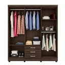 Ver imagem 3 de Guarda-Roupa Casal 6 Portas 3 Gavetas Luanda Móveis Germai
