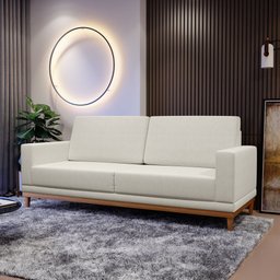 Sofá Kayrós 160cm 2 Lugares D05 Linho Cru - Mpozenato - 2