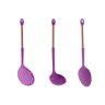 Kit Utensílios Para Cozinha Paramount Nylon Cabo Inox Lilás - 1