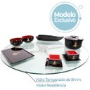 Ver imagem 3 de Centro De Mesa Giratório de Vidro e Inox304 Evolution 70cm