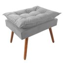 Ver imagem 3 de Kit Namoradeira + 2 Poltronas Opalas + 1 Puff Opala Suede Cinza