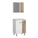 Ver imagem 2 de Conjunto de Banheiro Athenas 60cm Br/carvalho