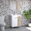 Ver imagem 1 de Conjunto de Banheiro Athenas 60cm Br/carvalho