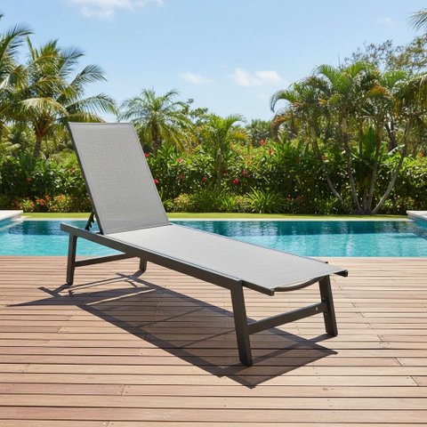 Espreguiçadeira para Piscina em Aluminio Jeri Fratini