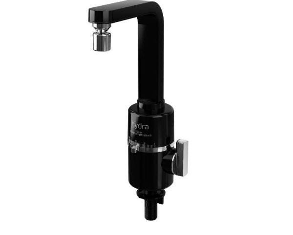 Torneira Elétrica Slim 4t Hydra Preta 127v Bancada - 1