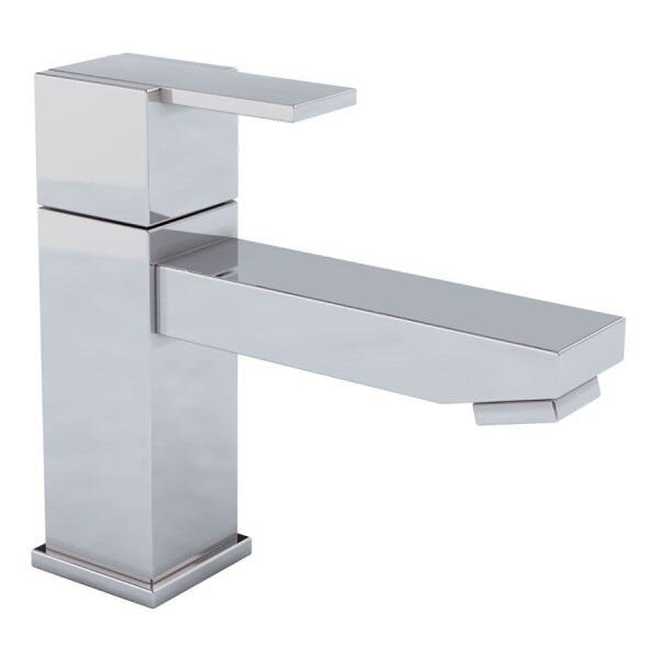 Torneira Quadrada Para Lavatório de Mesa Bica Baixa - 1