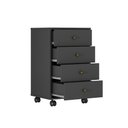 Ver imagem 4 de Gaveteiro Office Presence 4 Gavetas com Rodizio Demobile Cor:amendola-grafito