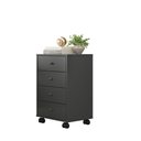 Ver imagem 3 de Gaveteiro Office Presence 4 Gavetas com Rodizio Demobile Cor:amendola-grafito