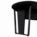 Ver imagem 5 de Mesa de Reunião Orgânica 180x105cm com Caixa de Tomadas e Pés em Metal Corporate Preto