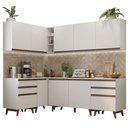 Ver imagem 3 de Armário de Cozinha Completa de Canto 382cm Branco Reims Madesa 02