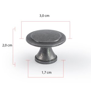 Puxador Redondo Flor Em Metal Para Móveis Kit 8 Unidade Puxador De Guarda Roupa Puxadores De Gaveta