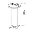 Ver imagem 5 de Mesa Lateral Voip Alta 24814 Linha Complementos Preto Branco