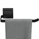 Ver imagem 2 de Kit Acessórios Banheiro com Ventosa Preto 4 Peças Duplo Max