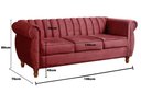 Ver imagem 5 de Conjunto Realeza 2 e 3 Lugares Cor:Suede Bordô 110
