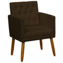 Ver imagem 5 de Poltrona Reforçada para Escritório com Pés Palito Tecido Suede