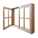 Ver imagem 1 de Janela de Madeira Vitro de Abrir Reto Eucalipto Bat 10 Cm Copa Verde Madeiras - 1.40(l)x1.00(a)