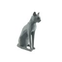 Ver imagem 2 de Gato Low Poly Geométrico Decoração 3D: Cinza