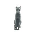 Ver imagem 1 de Gato Low Poly Geométrico Decoração 3D: Cinza