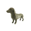 Ver imagem 1 de Salsicha Cachorro Geométrico Decoração 3D 10cm:Dourado