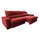 Ver mais imagens de Sofá Retrátil e Reclinável 2,75m Molas Ensacadas Cama inBox Elegance com ThermoGel Velusoft