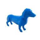 Ver imagem 1 de Salsicha Cachorro Geométrico Decoração 3D 10cm:Azul