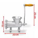 Ver imagem 3 de Moedor de Carne Manual Profissional no 22 Ferro Fundido Prata