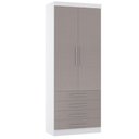 Ver imagem 1 de Guarda Roupa Modulado 90cm 2 Portas e 4 Gavetas Alpes Luciane Móveis