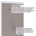 Ver imagem 4 de Guarda Roupa Modulado 90cm 2 Portas e 4 Gavetas Alpes Luciane Móveis