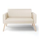 Ver imagem 6 de Sofá Namoradeira Pés Palito Natural Marisa Corino D03 - D\'rossi Cor Bege