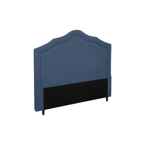 Cabeceira Irlanda New Plus Queen 1600mm Veludo Azul - Simbal
