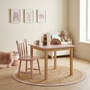 Ver imagem 3 de Cadeirinha Infantil Madeira Maciça Premium Cor Rosa Fosco