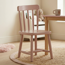 Ver imagem 2 de Cadeirinha Infantil Madeira Maciça Premium Cor Rosa Fosco
