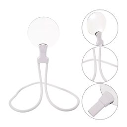 Lupa de Leitura Pescoço Apoio Mesa Aumento 5x Haste Flexivel Idoso Baixa Visao Trabalho Visualizaçao - 4