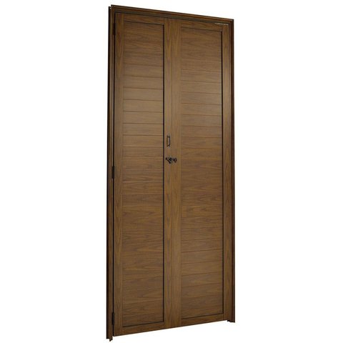 Porta Lambril Camarão 210x90cm Fortsul Esquadrisul Abertura Direita