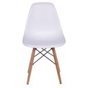 Ver imagem 2 de KIT 6 CADEIRAS CHARLES EAMES EIFFEL BASE MADEIRA SALA DE JANTAR COZINHA BRANCO