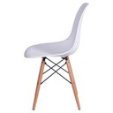 Ver imagem 3 de KIT 6 CADEIRAS CHARLES EAMES EIFFEL BASE MADEIRA SALA DE JANTAR COZINHA BRANCO