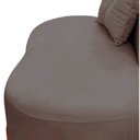 Ver mais imagens de Namoradeira Sofá Feijão Luna 100cm Orgânica Suede Capuccino