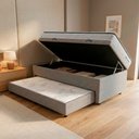 Ver imagem 2 de Conjunto Base Box Baú com Cama Auxiliar Prince e Colchão D33 Hellen