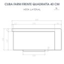 Ver imagem 7 de Cuba Cozinha Farm Sink Quadratta 40 Cm Estilo Fazenda Avental
