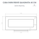 Ver mais imagens de Cuba Cozinha Farm Sink Quadratta 40 Cm Estilo Fazenda Avental
