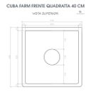 Ver imagem 7 de Cuba Cozinha Farm Sink Quadratta 40 cm Estilo Fazenda Avental
