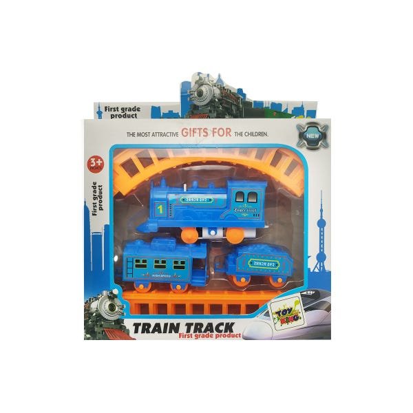 Brinquedo Trenzinho Trem Locomotiva Com Trilhos Infantil