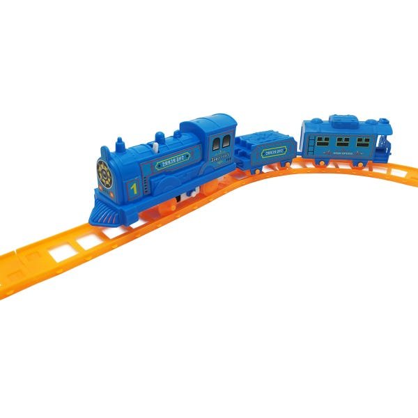 FERRORAMA INFANTIL MINI TREM ELETRICO HERO SQUAD LOCOMOTIVA TRILHOS A PILHA