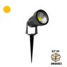 KIT 09 Espeto Jardim 5w Led Luz Branco Quente 3000k Lâmpada Colorido Cob Bivolt Refletor de Jardim - 2