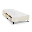 Ver imagem 1 de Cama Box Base c/Gavetas Solteiro Poli Tecido Clean (88x27-c/2 Gavs) - Castor