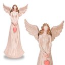 Ver imagem 2 de Anjo De Resina Decorativo Pequeno Com Coração 15cm