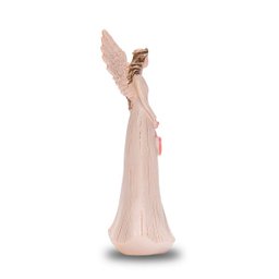 Anjo De Resina Decorativo Pequeno Com Coração 15cm - 3