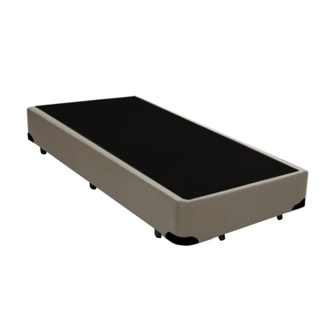 Cama Box Blindado Solteirão AColchoes Sintético Bege 40x96x203